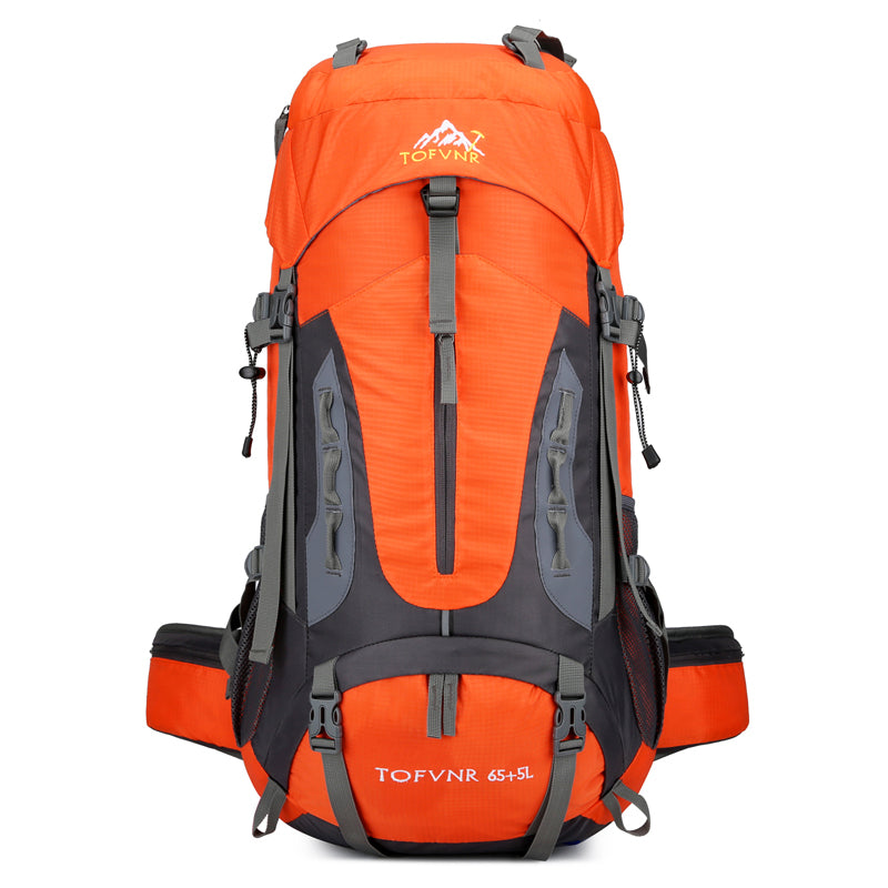 70L Large Camping Hiking Backpack, Lightweight Nylon Trekking Rucksack,For Men Women Outdoor Large Capacity Sports Mountaineering Backpack Climbing Travel Waterproof Daypack(Red)