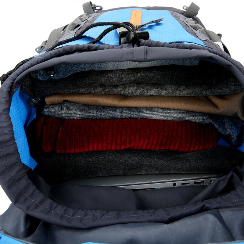 70L Large Camping Hiking Backpack, Lightweight Nylon Trekking Rucksack,For Men Women Outdoor Large Capacity Sports Mountaineering Backpack Climbing Travel Waterproof Daypack(Red)
