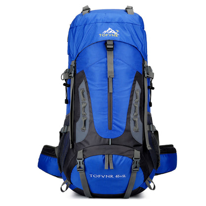 70L Large Camping Hiking Backpack, Lightweight Nylon Trekking Rucksack,For Men Women Outdoor Large Capacity Sports Mountaineering Backpack Climbing Travel Waterproof Daypack(Red)